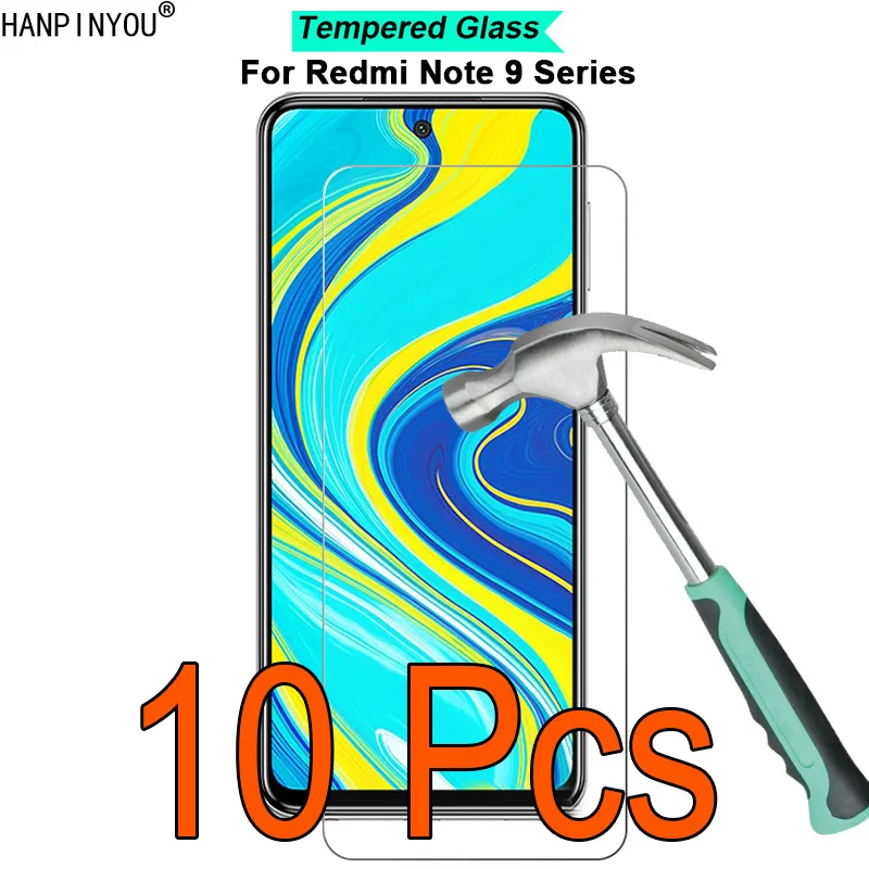 

10 Pcs/Lot For Xiaomi Redmi Note 9S / 9 Pro Max 9H Hardness 2.5D Ultra-thin Toughened Tempered Glass Film Screen Protector Guard