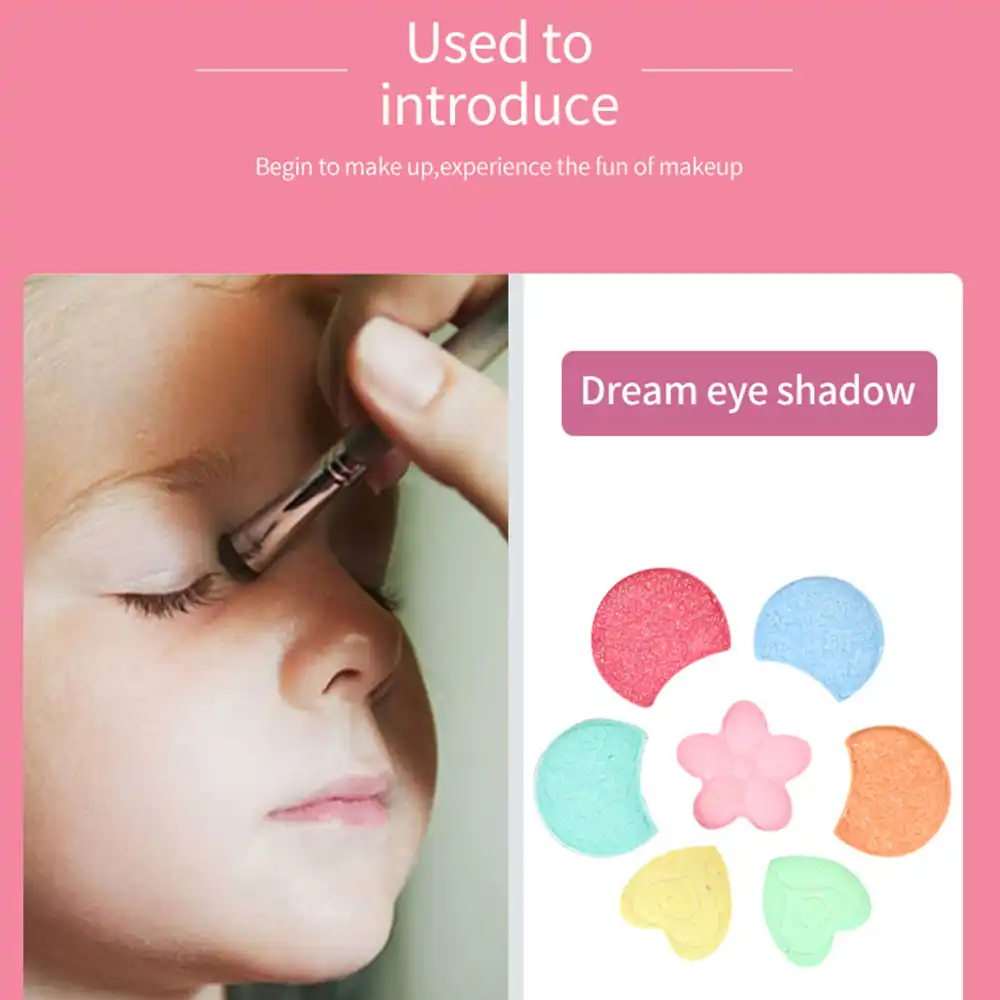 9pcs princess cosmetic set non-toxic children cute beauty makeup
