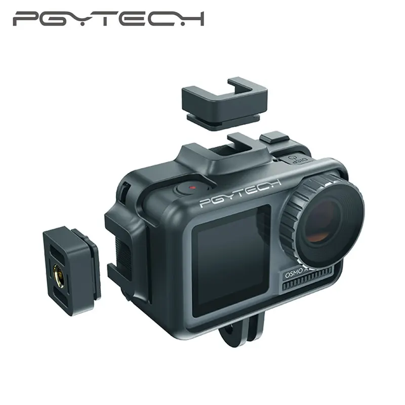 PGYTECH OSMO ACTION Camera Cage Protective Case for DJI Osmo Action Sport Camera Frame Cover Shell Housing Accessories
PGYTECH OSMO ACTION Camera Cage Protective Case for DJI Osmo Action Sport Camera Frame Cover Shell Housing Accessories