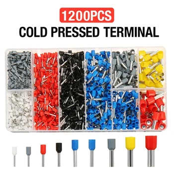 1200pcs Cold Pressed Insulated Termina Insulated Ferrules Terminal Crimp Terminator Insulated Tubular Terminal Connection Set
1200pcs Cold Pressed Insulated Termina Insulated Ferrules Terminal Crimp Terminator Insulated Tubular Terminal Connection Set