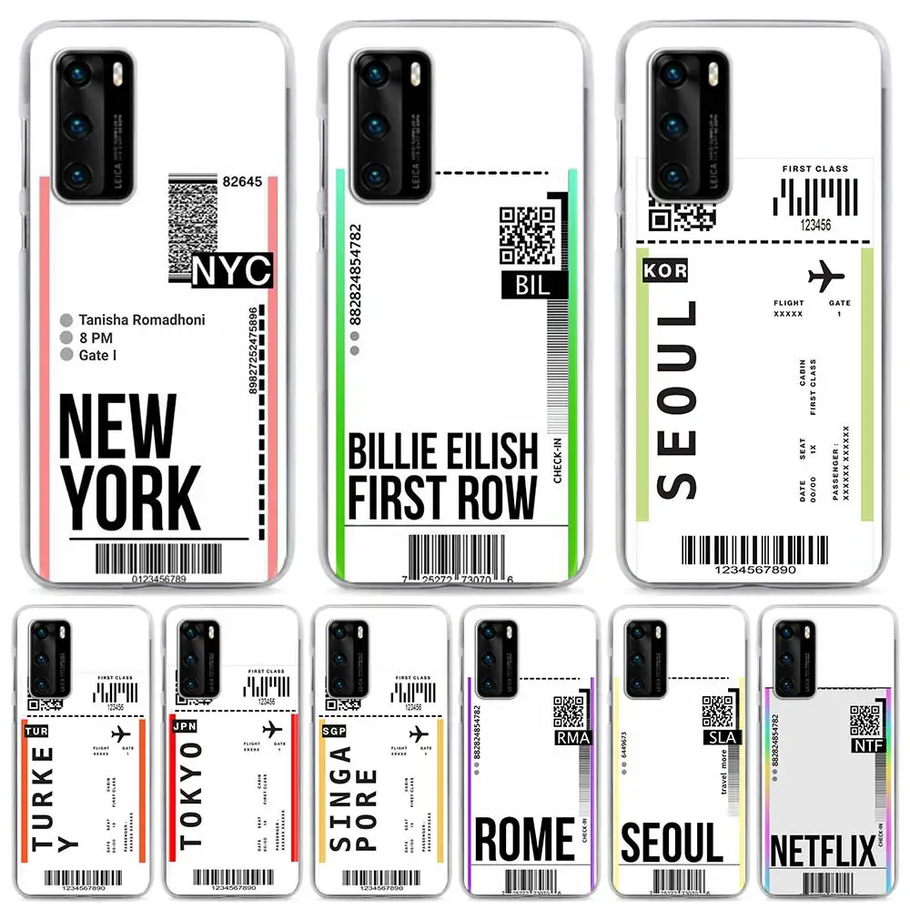 Чехол для телефона Huawei P30 Lite Pro P Smart Z 2019 P40 E P20 Жесткий из поликарбоната оболочка