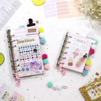 MyPretties 6 Hole Binder Organizer a7 a6 a5 DIY Planner Agenda Diary Journals Transparent Notebook PVC Binder Cover
MyPretties 6 Hole Binder Organizer a7 a6 a5 DIY Planner Agenda Diary Journals Transparent Notebook PVC Binder Cover