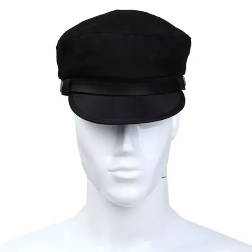 Captain Sailor Marine Cap Cotton Color Black Men New 
Captain Sailor Marine Cap Cotton Color Black Men New
