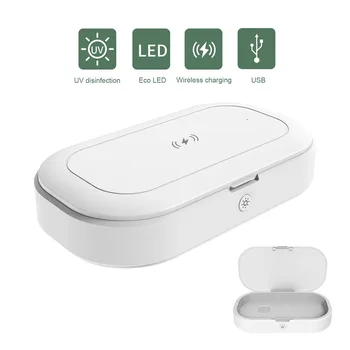 Wireless Charger UV Phone Sterilizer Box Jewelry Phones Cleaner Personal Sanitizer Disinfection Box Phone box with Aromatherapy
Wireless Charger UV Phone Sterilizer Box Jewelry Phones Cleaner Personal Sanitizer Disinfection Box Phone box with Aromatherapy