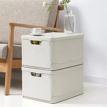 1Pc Foldable Storage Case Creative Imitation Rattan Woven Storage Box Clothes Sundries Organizer Container
1Pc Foldable Storage Case Creative Imitation Rattan Woven Storage Box Clothes Sundries Organizer Container