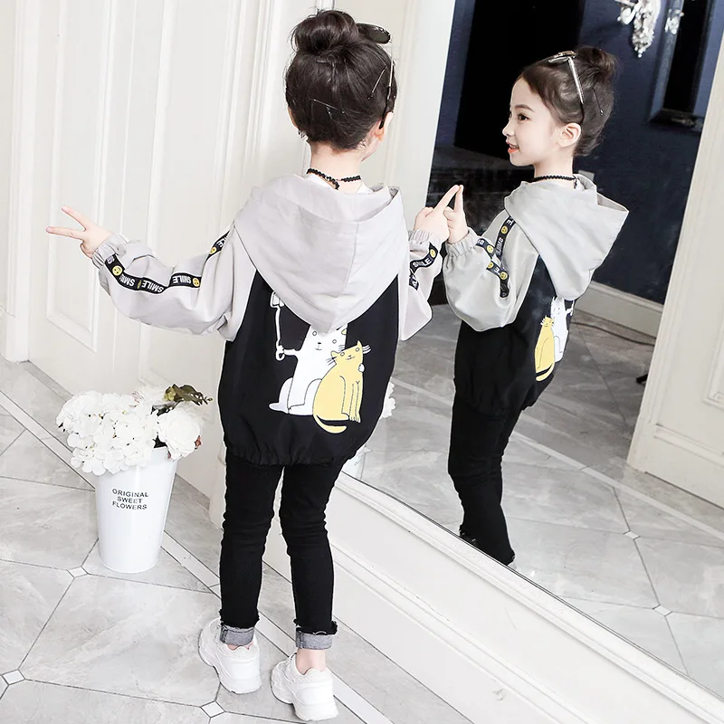 Girl'S Spring And Autumn Fashion Coat 2019 New Style Girls New Style Cartoon Jacket Hooded Coat Fashion
Girl'S Spring And Autumn Fashion Coat 2019 New Style Girls New Style Cartoon Jacket Hooded Coat Fashion