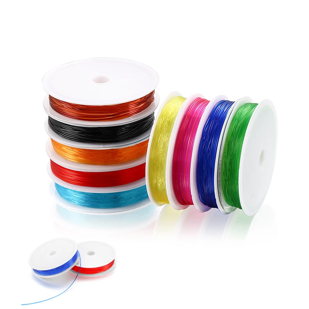 Transparent Colorful Stretch Crystal Flat Elastic Line 0.5-1.0mm DIY Thread Cord String fit Bracelet Necklace Jewelry Making
Transparent Colorful Stretch Crystal Flat Elastic Line 0.5-1.0mm DIY Thread Cord String fit Bracelet Necklace Jewelry Making