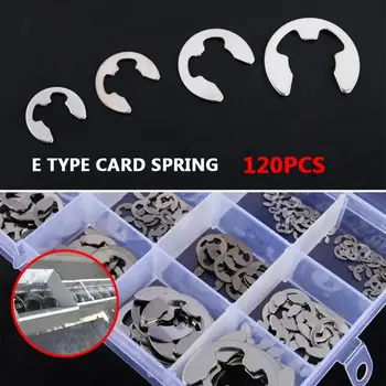 Snap Ring Stainless Steel Type E Hand Tools Spring Washer Tool Parts Fastener E Shaped Shaft E Type Circlip 120pcs
Snap Ring Stainless Steel Type E Hand Tools Spring Washer Tool Parts Fastener E Shaped Shaft E Type Circlip 120pcs