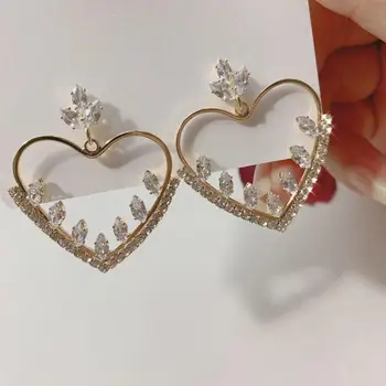 Korea's new Dongdaemun earrings fashion wild crystal love peach heart earrings exquisite temperament female earrings earrings
Korea's new Dongdaemun earrings fashion wild crystal love peach heart earrings exquisite temperament female earrings earrings