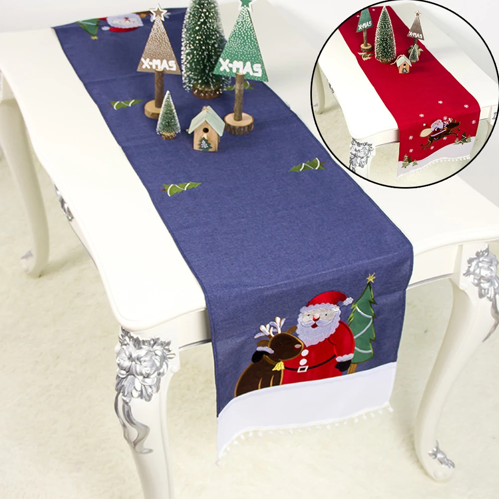 1PC Christmas Table Flag Mat Embroidery Christmas Tablecloth Dinner Table Flag Cover Home Decoration for Home Party
1PC Christmas Table Flag Mat Embroidery Christmas Tablecloth Dinner Table Flag Cover Home Decoration for Home Party