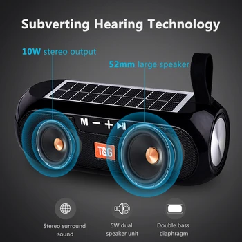 Solar charging wireless bluetooth speaker portable sound column music center USB radio speaker for PC subwoofer caixa de som
Solar charging wireless bluetooth speaker portable sound column music center USB radio speaker for PC subwoofer caixa de som