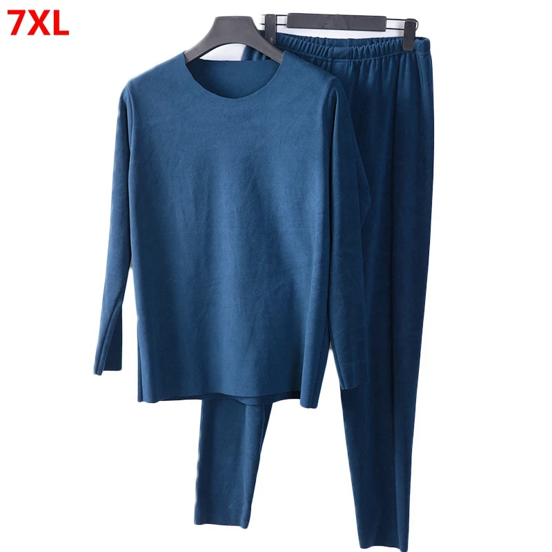 Men's autumn and winter new fertilizer plus size 6XL double-sided plus velvet long-sleeved thermal underwear suit
Men's autumn and winter new fertilizer plus size 6XL double-sided plus velvet long-sleeved thermal underwear suit