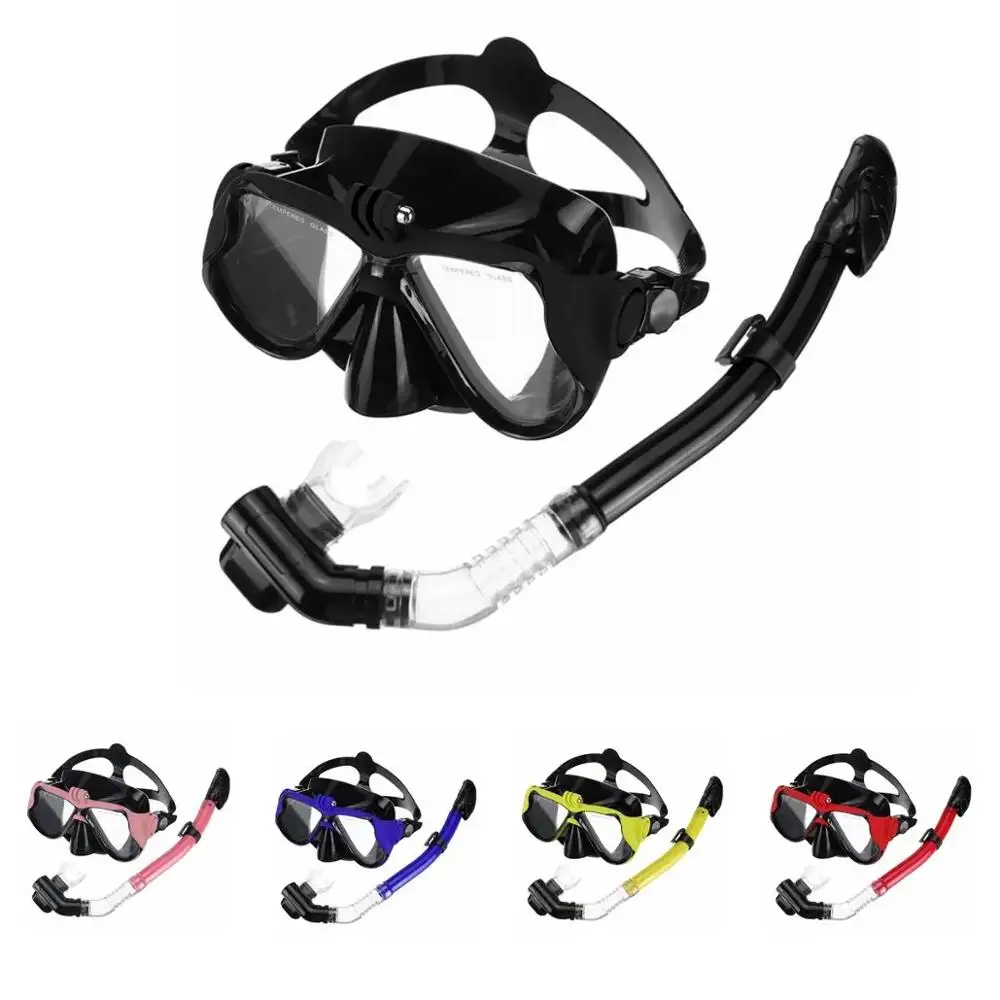 Professional Scuba Diving Mask and Snorkels Anti-Fog Goggles Glasses Dive Swimming Easy Breath Tube Set
Professional Scuba Diving Mask and Snorkels Anti-Fog Goggles Glasses Dive Swimming Easy Breath Tube Set