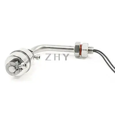 Black Wired Right Angle Water Level Sensor Floating Float Switch