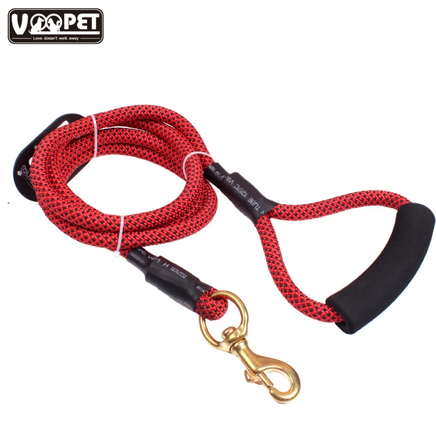 1.8m 3m 5m Reflective Large Dog Leash Nylon Leads Pet Running Handle Leashes Long Lead Climbing Rope For Medium | Дом и сад