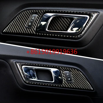 15-19 For Ford Mustang door handle panel decoration frame modified carbon fiber inner door wrist patch 
15-19 For Ford Mustang door handle panel decoration frame modified carbon fiber inner door wrist patch