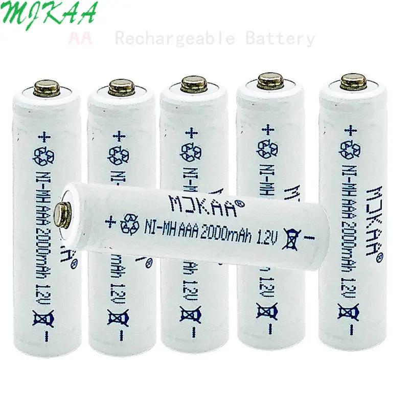MJKAA 2000mAh NI-MH 1.2V AAA Rechargeable Battery for Camera Toys Remote Controls Radios Torches Clocks Toys 3A Batteries
MJKAA 2000mAh NI-MH 1.2V AAA Rechargeable Battery for Camera Toys Remote Controls Radios Torches Clocks Toys 3A Batteries
