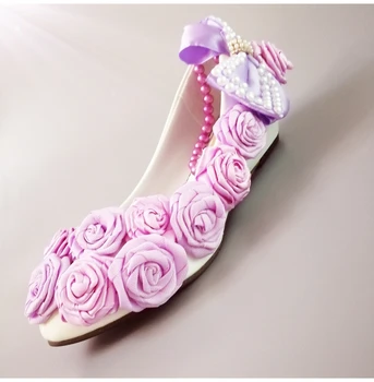Flower girls ladies rose pink purple bow pumps shoes handmade luxury ceremony dancing proms dress low heel pumps for woman
Flower girls ladies rose pink purple bow pumps shoes handmade luxury ceremony dancing proms dress low heel pumps for woman