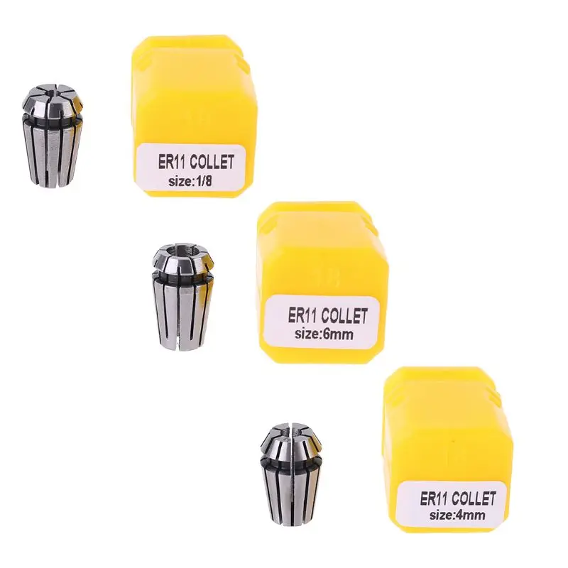 3pcs ER11 4 6 1/8mm Spring Collet Chuck Accuracy 0.005mm for CNC Milling Tool B95B
3pcs ER11 4 6 1/8mm Spring Collet Chuck Accuracy 0.005mm for CNC Milling Tool B95B