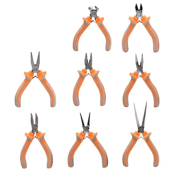 8PCS Professional 5inch Mini Pliers Set For Jewelry Making Crafts DIY Work Tools 45# Steel Forging 130mm Pliers
8PCS Professional 5inch Mini Pliers Set For Jewelry Making Crafts DIY Work Tools 45# Steel Forging 130mm Pliers