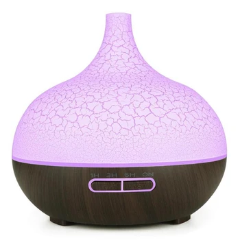 400Ml Crack Air Humidifier Rremote Control Aroma Essential Oil Diffuser with 7 Color Changing Led Lights For Office Home Dark Br
400Ml Crack Air Humidifier Rremote Control Aroma Essential Oil Diffuser with 7 Color Changing Led Lights For Office Home Dark Br
