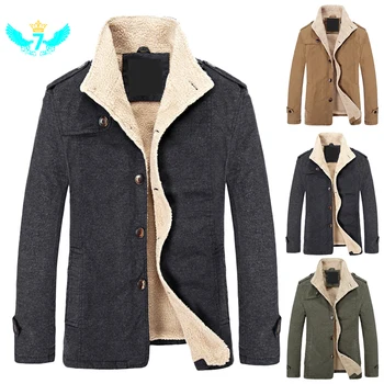 Fashionable men's parka coat jacket fleece warm jacket lapel stand collar casual windbreaker TOA
Fashionable men's parka coat jacket fleece warm jacket lapel stand collar casual windbreaker TOA