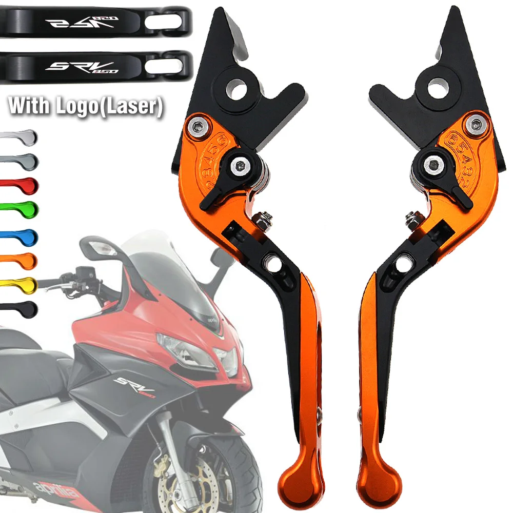 

Logo SRV850 for Aprilia SRV 850 Srv850 2012-2020 2018 2019 CNC Folding Extendable Motorcycle Brake Clutch Levers