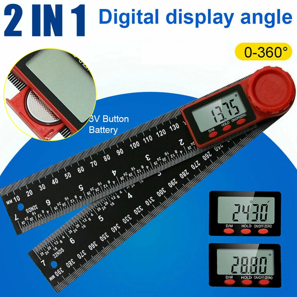 WAKYME 200mm Digital Instrument Angle Inclinometer Ruler Protractor Goniometer Square Ruler Detector Level Measuring Tool
WAKYME 200mm Digital Instrument Angle Inclinometer Ruler Protractor Goniometer Square Ruler Detector Level Measuring Tool