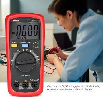 UNI- T UT136C+ LCD Digital Multimeter AC Voltage Current Meter Capacitance Resistance Diode Tester Voltmeter Ammeter
UNI- T UT136C+ LCD Digital Multimeter AC Voltage Current Meter Capacitance Resistance Diode Tester Voltmeter Ammeter