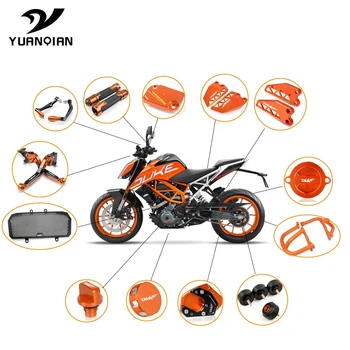 Motorcycle Radiator Grille Guard Cover Front Rear Fork Frame Slider Protector Side Stand Enlarge For KTM DUKE 125/200/390 2019
Motorcycle Radiator Grille Guard Cover Front Rear Fork Frame Slider Protector Side Stand Enlarge For KTM DUKE 125/200/390 2019