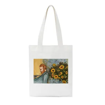 Summer new fashion women's large-capacity shoulder bag Van Gogh letters fun printed Vintage canvas Harajuku casual shoulder bags
Summer new fashion women's large-capacity shoulder bag Van Gogh letters fun printed Vintage canvas Harajuku casual shoulder bags