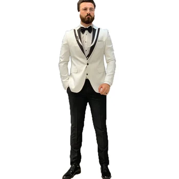 Custom Made Costume Homme mariage Slim Fit White Jacket and Vest 3 Pieces Men Suits for Wedding Groom Suits Man Suits
Custom Made Costume Homme mariage Slim Fit White Jacket and Vest 3 Pieces Men Suits for Wedding Groom Suits Man Suits