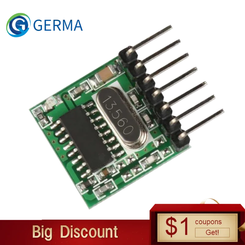 GERMA 433mhz Wireless Wide Voltage Coding Transmitter For 433 Mhz Remote Controls 
GERMA 433mhz Wireless Wide Voltage Coding Transmitter For 433 Mhz Remote Controls
