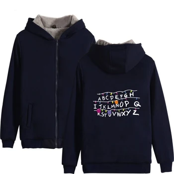 Aikooki Stranger Things Villus Thicker Zipper Hoodies Sweatshirt Men Women Pullover Clothes Fluff Hooded Stranger Things Fashion 
Aikooki Stranger Things Villus Thicker Zipper Hoodies Sweatshirt Men Women Pullover Clothes Fluff Hooded Stranger Things Fashion