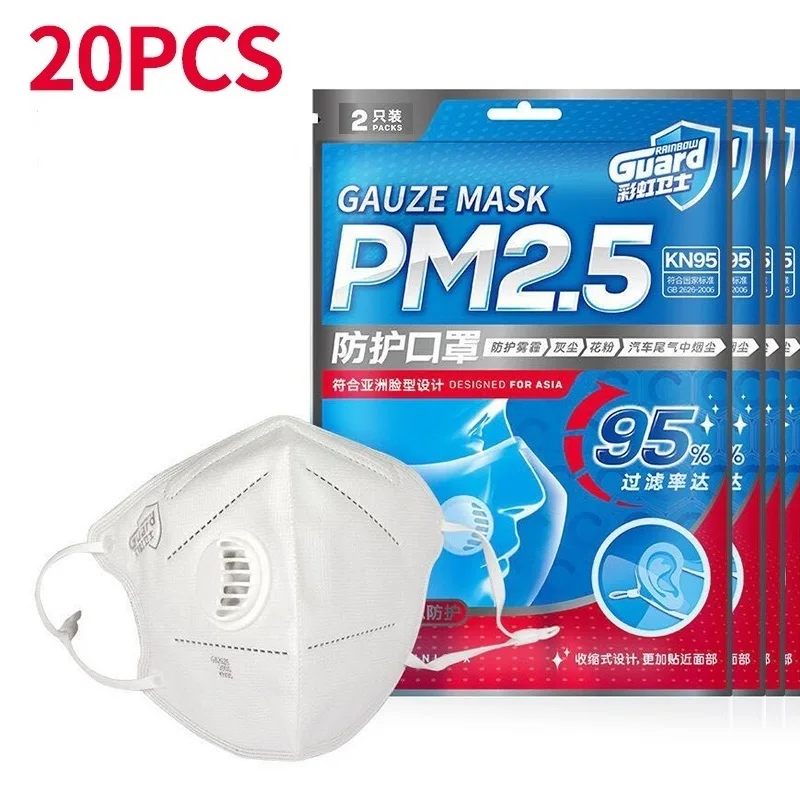 20PCS High Standard KN95 Mask PM2.5 Protective Mask High Quality Mask Breathing Valve Professional Masks Breathable Anti-virus
20PCS High Standard KN95 Mask PM2.5 Protective Mask High Quality Mask Breathing Valve Professional Masks Breathable Anti-virus