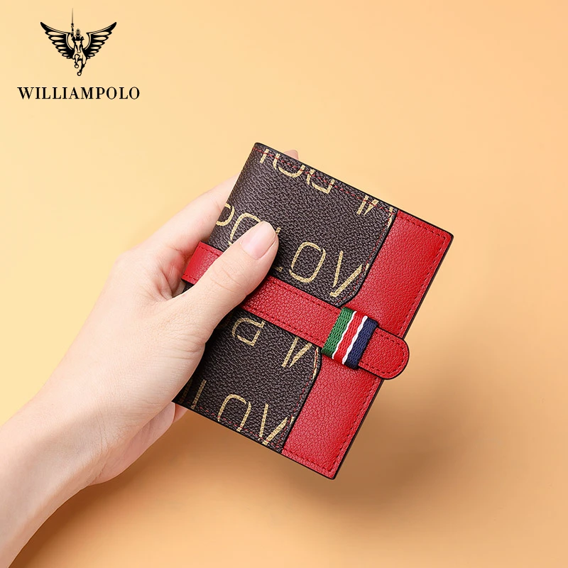 Женский кошелек WILLIAMPOLO, 100% Роскошный кожаный бумажник с отделением для карт высшего качества, Модный женский кошелек на молнии, брендовые кошельки для женщин
Женский кошелек WILLIAMPOLO, 100% Роскошный кожаный бумажник с отделением для карт высшего качества, Модный женский кошелек на молнии, брендовые кошельки для женщин