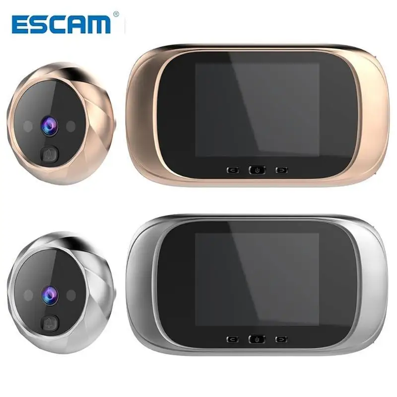 ESCAM HD Door Viewer Long Standby Video Intercom Infrared Motion Sensor Night Vision Camera Door Bell Home Security Camera
ESCAM HD Door Viewer Long Standby Video Intercom Infrared Motion Sensor Night Vision Camera Door Bell Home Security Camera