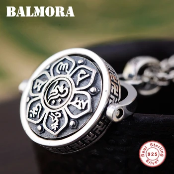 BALMORA 925 Sterling Silver 360 Rapid-Rotating Traditional Religious Chain Pendant Necklace For Women Men Gift Buddhism Jewelry
BALMORA 925 Sterling Silver 360 Rapid-Rotating Traditional Religious Chain Pendant Necklace For Women Men Gift Buddhism Jewelry