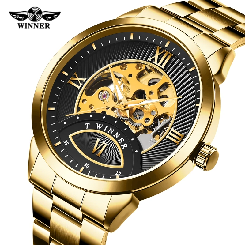 Luxury Brand WINNER Men Automatic Mechanical Watch Classic Stainless Steel Skeleton Men Wristwatch Male Clocks
Luxury Brand WINNER Men Automatic Mechanical Watch Classic Stainless Steel Skeleton Men Wristwatch Male Clocks