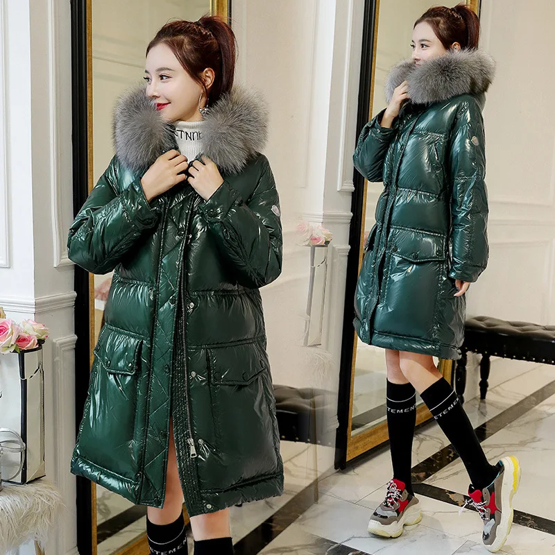 Down Coat Women's Mid-length Cotton-padded Clothes Women's 2019 New Style Korean-style in Cotton Coat Fashion Bright Surface Cot
Down Coat Women's Mid-length Cotton-padded Clothes Women's 2019 New Style Korean-style in Cotton Coat Fashion Bright Surface Cot