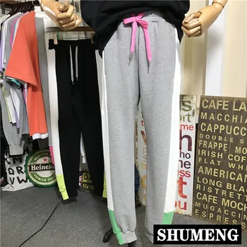 Side Color Patchwork Large Sized Drawstring Elastic Beam Foot Casual Pants Female 2020 Spring Loose Sports Pants Teenagers
Side Color Patchwork Large Sized Drawstring Elastic Beam Foot Casual Pants Female 2020 Spring Loose Sports Pants Teenagers