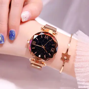 Student Lady's watch High Quality Luxury Starry Sky Women Watches Magnetic Mesh Belt Band Watch Women's Fashion Dress Wristwatch 
Student Lady's watch High Quality Luxury Starry Sky Women Watches Magnetic Mesh Belt Band Watch Women's Fashion Dress Wristwatch