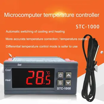 Digital Temperature Controller Thermostat Thermoregulator incubator Relay LED 10A Heating Cooling STC-1000 STC 1000 12V 24V 220V
Digital Temperature Controller Thermostat Thermoregulator incubator Relay LED 10A Heating Cooling STC-1000 STC 1000 12V 24V 220V