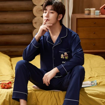 Winter Thick Warm Flannel Pajama Sets For Men Long Sleeve Coral Velvet Sleepwear Suit Loungewear Homewear Home Clothes
Winter Thick Warm Flannel Pajama Sets For Men Long Sleeve Coral Velvet Sleepwear Suit Loungewear Homewear Home Clothes