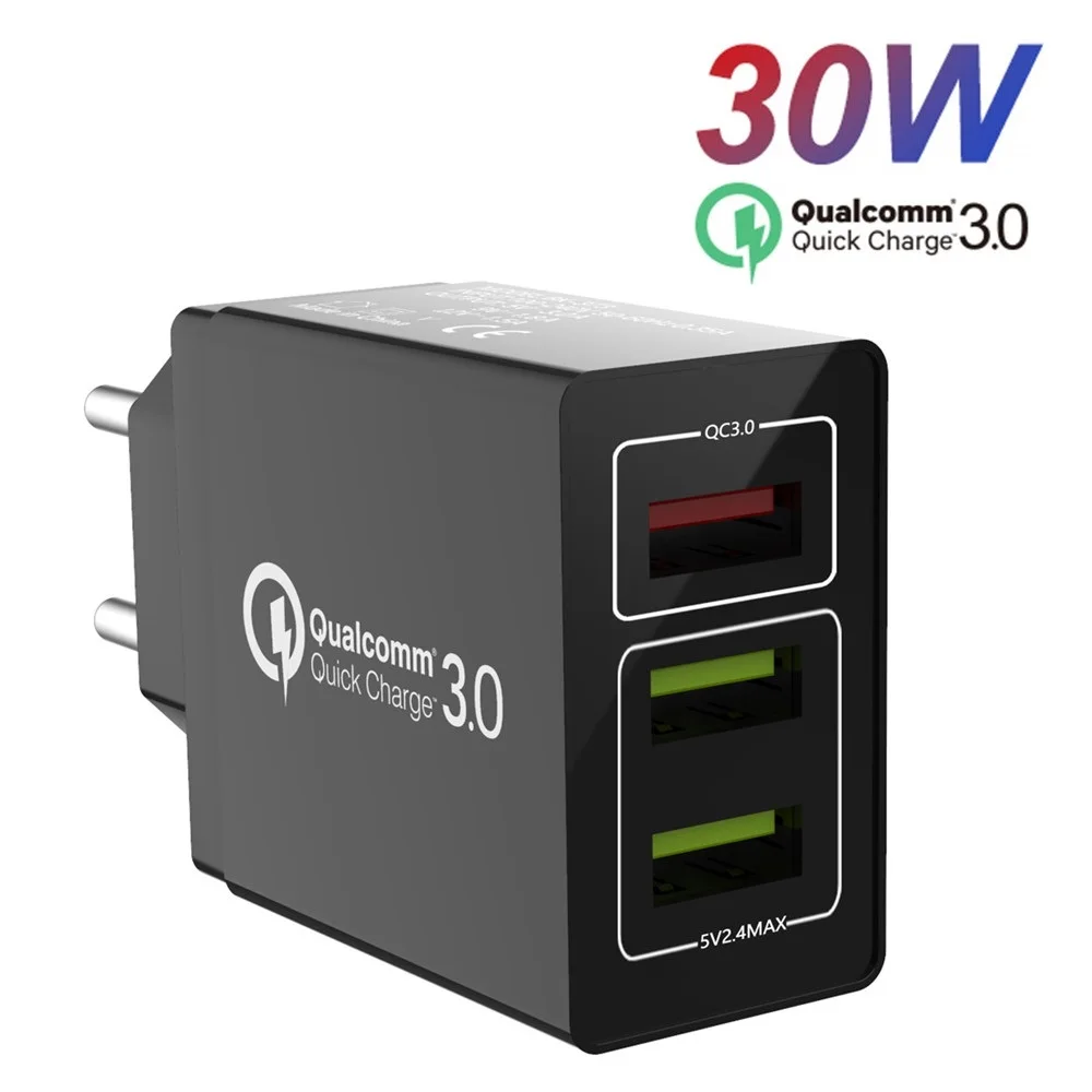 30W Multi Portable Charger Quick Charge QC 3.0 Mobile Phone USB Wall fast FCP Fast Charging Power bank charger For xiao mi note8
30W Multi Portable Charger Quick Charge QC 3.0 Mobile Phone USB Wall fast FCP Fast Charging Power bank charger For xiao mi note8