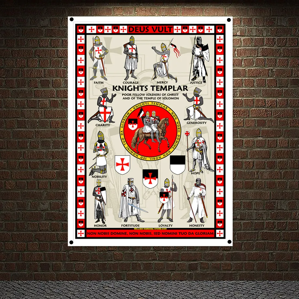 DEUS VULT Knights Templar Armor Banners Flags Wall Sticker Crusader Posters Tapestry indoor Decor Canvas Painting Wall Hanging
DEUS VULT Knights Templar Armor Banners Flags Wall Sticker Crusader Posters Tapestry indoor Decor Canvas Painting Wall Hanging