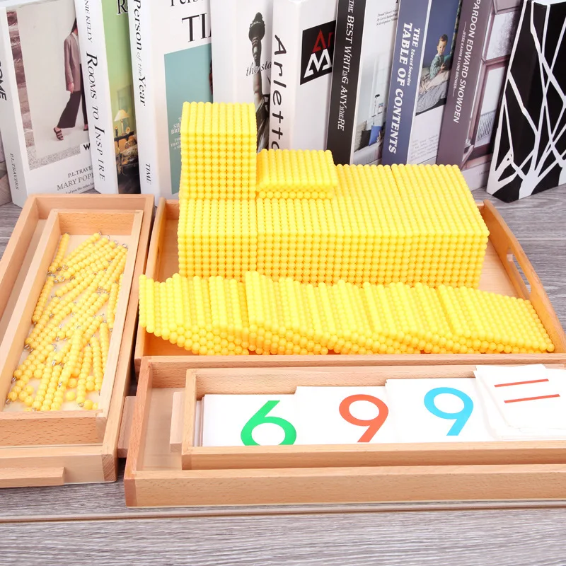 Montessori Professional Edition Children'S Educational Mathematics Teaching Aids Decimal Method And Bank Game 9 PCs Thousand
Montessori Professional Edition Children'S Educational Mathematics Teaching Aids Decimal Method And Bank Game 9 PCs Thousand