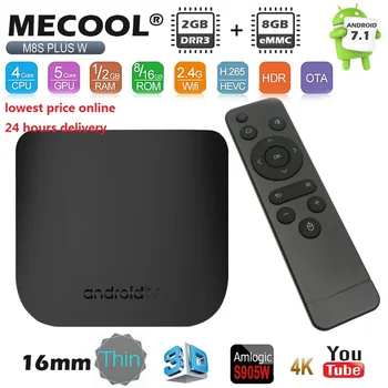 Mecool M8S Plus W Android 7.1 Smart TV Box Amlogic S905W Quad core 1GB 8GB Mini TV BOX WiFi 4K Set Top Box pk M8S PRO W BR ES
Mecool M8S Plus W Android 7.1 Smart TV Box Amlogic S905W Quad core 1GB 8GB Mini TV BOX WiFi 4K Set Top Box pk M8S PRO W BR ES