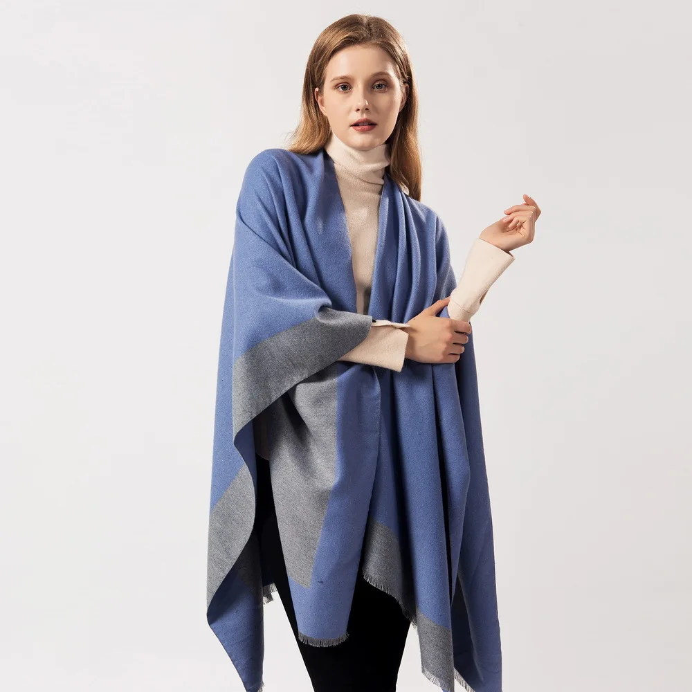 KAlenmos Autumn Winter Cloak Poncho Scarf Women Splice tassel Travel Shawl Imitation Cashmere Capes Casual Fork Cloaks Wraps
KAlenmos Autumn Winter Cloak Poncho Scarf Women Splice tassel Travel Shawl Imitation Cashmere Capes Casual Fork Cloaks Wraps