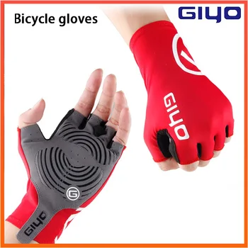 

Giyo Breaking Wind Cycling Half Finger Gloves Anti-slip Bicycle Lycra Fabric Mittens MTB Gloves Racing Road Bike Glove